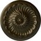 Ekena Millwork Flower Spiral Ceiling Medallion (Fits Canopies up to 2"), 12 1/4"OD x 2 1/4"P, Green Gold CM12FLGGS - alternate 1